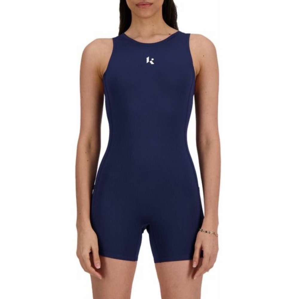 New Balance Klutch Athletics Womens Bodysuit Quick Dry Navy Active Romper Size M